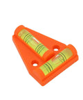 Orange T Shaped 2 Way Bubble Level For Caravan For Motorhome For Camper, compact design with two bright vials for easy leveling