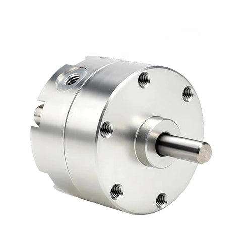 Heavy Duty Vane Rotary Air Cylinder Pneumatic Rotation Actuator Aluminum Alloy gripper showing aluminum body and output shaft.
