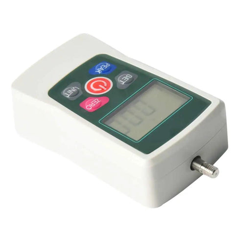 Heavy Duty Digital Force Gauge And Push Pull Dynamometer Featuring Auto Backlight And Peak Hold Mode for testing tension and compression.