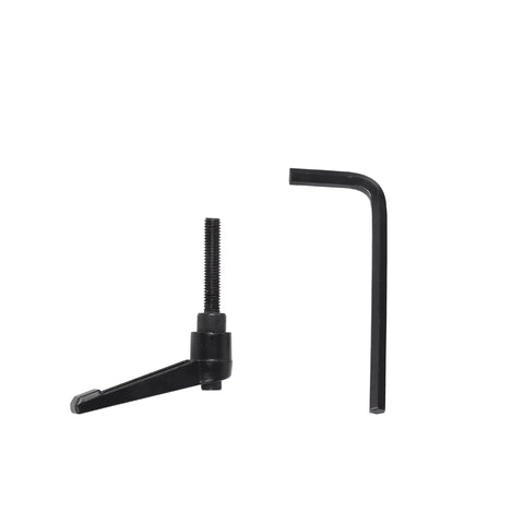 Pair Of Sbr20UU Linear Guide Rails, 2200Mm Long, Heavy Duty Carbon Steel Shaft Runs Slick With Integrated Aluminum Slide Blocks And Precision Ball Bearings For No Hassle Cnc Assembly And Smooth Travel tools including a black lever clamp and hex key.