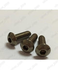 Top Tier Titanium Grade 2 Hex Socket Bolts And Button Head Cap Screws, ISO 7380 Certified M6 x 35mm fastening screws