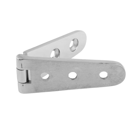 Industrial Strength 316 Marine Grade Stainless Steel Cast Hinge, 6x1 inches, mirror polish, for boat and RV cabinetry.