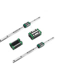 Premium 16Mm Ballscrew And 20Mm Linear Rail Cnc Kit With 2050Mm Tracking For Nema 23 Motors showing linear rails and blocks.
