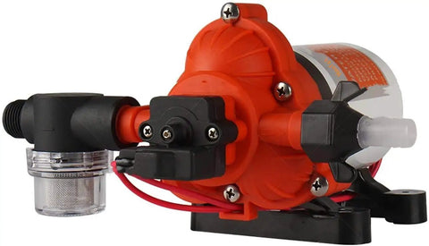 Industrial Water Pressure Pump With Wall Plug 115V AC 3.3 GPM 45 PSI Self Priming Up To 6 Feet Built In Adjustable Pressure