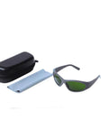 Heavy Duty Pro Grade Laser Protective Glasses Featuring Crisp Vision Lines For Super Broad Spectrum Coverage Between 200 To 1400 Nanometer And Smooth Operation During Professional Beauty Treatments That Deliver Game Changing Eye Shielding Without Any, with case and cleaning cloth.