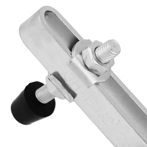 Beefy Lever Clamp Quick Release 500 Lbs Heavy Duty Clamp For Metalworking And Parts Clamping 227Kg Capacity Easy Install Four Flat Double Rocker Design For Stable Support, silver steel clamp close-up