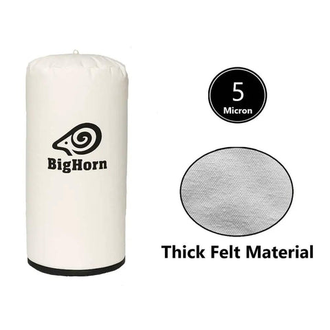 20 Inch Diameter 5 Micron Dust Filter Bag, 47 Inch, thick felt material, fits Oasis DC2000 DC2000A DC3000 DC5000 dust systems