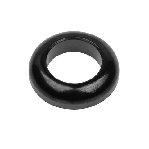 Kickass Grade 5 Titanium M6 Washer Set featuring concave convex design, matte black finish for secure vehicle repairs.