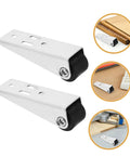 Heavy Duty Bottom Support Rollers For Sagging Barn Doors Knock Out Whining With Whisper Quiet Sliding Casters Dual Mount Upgrade Kit.