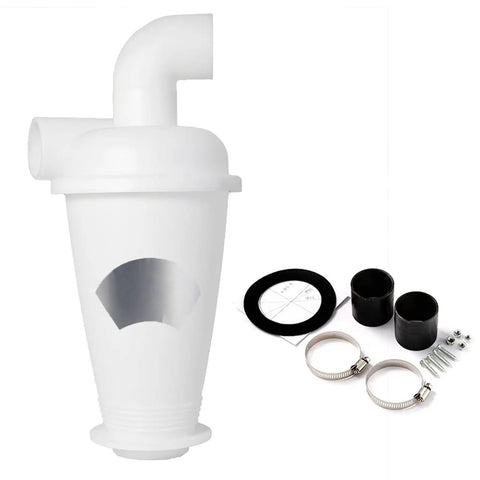 Heavy Duty Cyclone Dust Separator For Vacuum Cleaners DIY Turbocharged Woodworking Filter Industrial Cyclone Collector kit shown