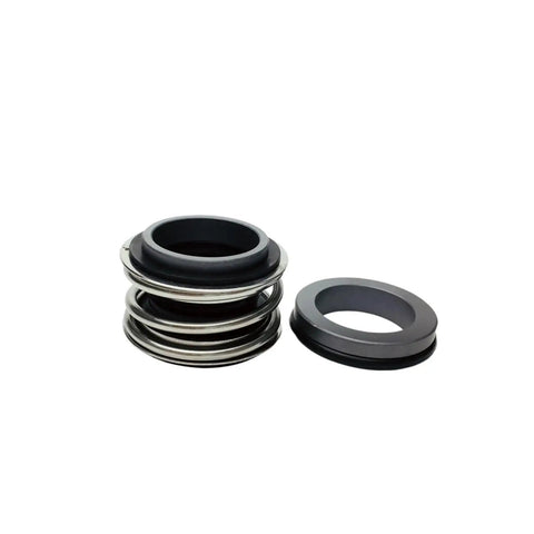 Heavy Duty Silicon Carbide Mechanical Seal With Rubber Bellows Stationary Seat For Vacuum Pumps, close-up view with rubber and metal components.