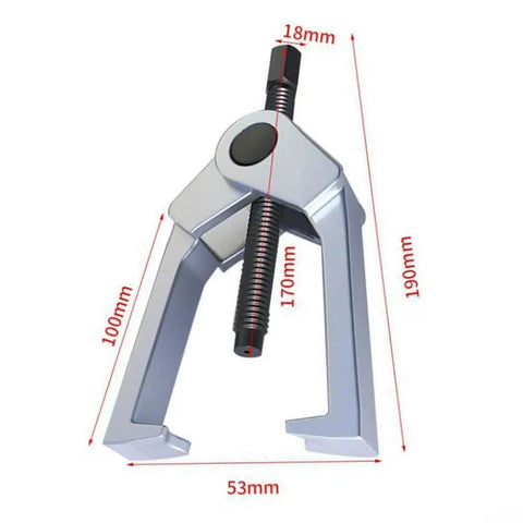 Smooth Operator Two Jaw Wheel Hub Bearing Puller with 100mm jaw span, rugged alloy construction for quick auto servicing.