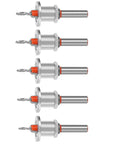 Must Have 5Pc Adjustable Depth Countersink Drill Bit Set For Woodworking Pros featuring cool twist chip flutes, 8mm shank.