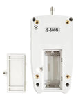 Hardcore Digital Force Gauge And Push Pull Tester With Instant Readouts For No Nonsense Load Testing On Hardware Locks Auto Parts And Electronic Wire Tensile Assessments Daily showing the back view with battery compartment.