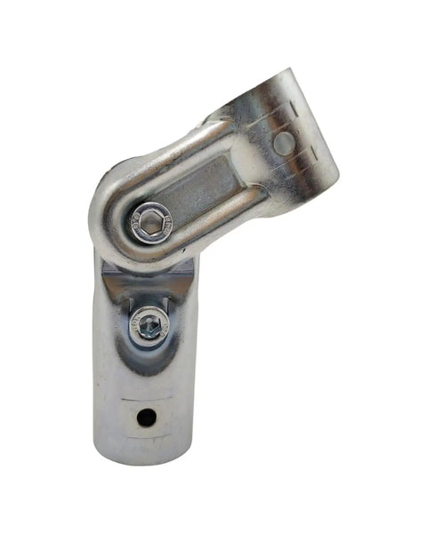 Two Pack Adjustable Two Way Pipe Clamp For One Inch Steel Pipe DIY Rack Shelf And Cart Projects Fits Chain Link Fence Clamps