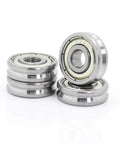 V Groove Sealed Ball Bearing Set For Pulley Wheels And Guide Tracks Delivering Slick Rolling Action with smooth finish.