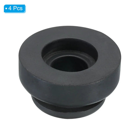 Heavy Duty Black Rubber Mounting Feet Four Pack Anti Vibration Shock Absorber Pads for Refrigeration Compressor Ac Unit and Electric Motor