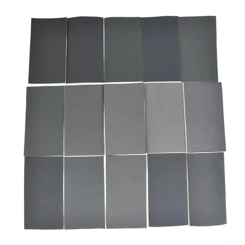 Dope Wet And Dry Sandpaper Kit Silicon Carbide 15 Pack 400 To 3000 Grit For Wood Metal Auto Body Glass Plastic Polishing