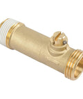 Brass Water Heater Drain Valve Three Quarters Inch MIP To MHT With Easy Turn Handle, Heavy Duty Threaded Connection