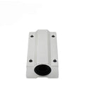Pro Grade Linear Motion Bearing Slides SCS8LUU To SCS60LUU Range For CNC Parts And 3D Printers, High Precision Rails For Precision Machines, Smooth Low Friction Guides For CNC Milling And DIY Projects, SCS12LUU Compatible silver aluminum bearing block with black linear bushing