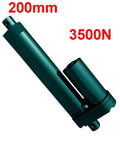 Heavy Duty Electric Linear Actuator Motor With Built In Brake, 200 Mm Stroke, 3500N Push Pull Force, side view of actuator.