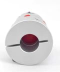 Plug And Play Flexible Plum Jaw Shaft Coupler L95 Series 16X22MM with red details view, designed for vibration control in robotics.