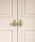 Built Tough Brushed Gold Cabinet Knobs 10 Pack With Base Brass Drawer Pulls Solid Zinc Alloy Corrosion Resistant Knockout Finish For Kitchen Cupboard Or Bathroom Dresser Hardware Refresh on beige cabinet doors.