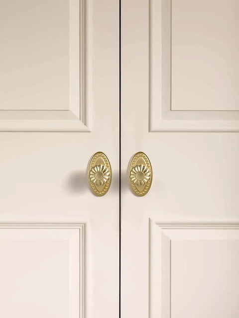 Built Tough Brushed Gold Cabinet Knobs 10 Pack With Base Brass Drawer Pulls Solid Zinc Alloy Corrosion Resistant Knockout Finish For Kitchen Cupboard Or Bathroom Dresser Hardware Refresh on beige cabinet doors.