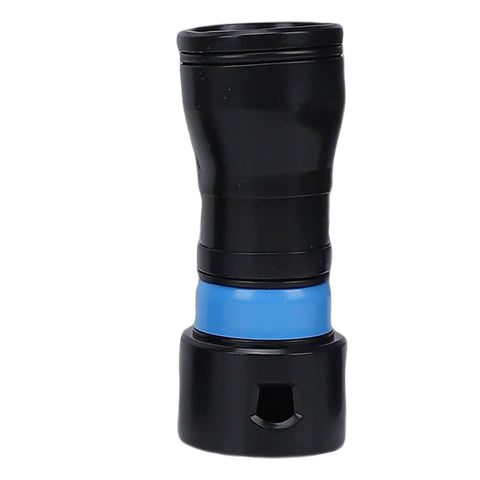 Get The Dust Out With These Five Pack Vacuum Hose Adapters And Quick Connectors - Black and blue hose adapter for woodworking.