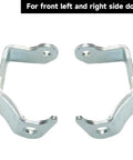 Beefed Up Front Door Hinge Pin Bushing Kit For GMC Sierra Trucks 1999 To 2006 Fits 1500 2500 3500 Series And HD Models, Replaces Worn Pins And Bushings, Easy Install, Durable Replacement Hardware front door hinge bushings in silver metal