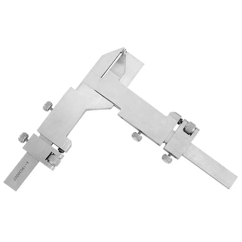 Heavy Duty Stainless Steel Vernier Caliper Built To Crush Tough Precision Jobs Measures Gear Tooth Thickness Exactly Dual Slide Scales angled view