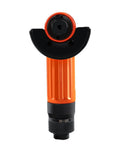 Workhorse Heavy Duty Handheld Angle Grinder Perfect For Wood Metal Cutting Rust Stripping And Quick Trim Work In Tight Corners With No Sweat Handling - compact orange cutting tool top view.