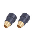 Swirl Ring And Retaining Cap Replacement Kit For Hypertherm PMX 30 Air Plasma Cutting Torch Consumables Includes 2 Swirl Rings And 1 Retaining Cap OEM Quality Pro Grade, showing two OEM-style swirl rings