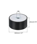 4 Piece Tough As Nails 40X20mm M8 Female Rubber Vibration Isolators for machine stability and shock absorption.