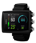 Eon Core Wrist Dive Computer With USB Black Dope Display With Big Digits And Easy Menu For Divers Dive Modes Gauge Air Nitrox Trimix CCR Fixed Point Tilt Compensated 3D Compass Battery Replaceable One Half AA Without Transmitter showing dive data on screen