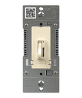 Ivory Toggle Led Dimmer Switch For Up To 150 Watt Bulbs Delivers Crisp Flicker Free Lighting With Smooth Sailing Brightness Control And No Fuss Installation For Any Room, front view with detailed control lever.