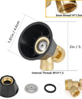 Copper Atomizing Irrigation Nozzle For Spraying And Misting, Pro Grade Adjustable Water Sprayer With 360 Degree Rotating Nozzle, M14x1.5 Thread
