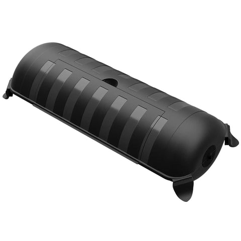 Tough As Nails Outdoor Extension Cord Cover And Weatherproof Electrical Outlet Protector Box in black, 11.4 x 4.3 x 3 inches, ideal for outdoor use.