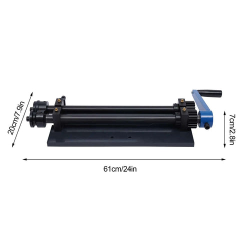 12 Inch Gear Drive Bead Roller Machine With 6 Die Set for car floors and trunk floors, heavy duty sheet metal beading tool on base