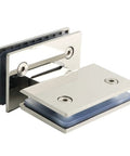 Beefed Up 2 Pack Heavy Duty Glass Door Hinge For Frameless Shower And Cabinet Showcase Clip with stainless steel design.
