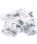 Heavy Duty Electrolytic Capacitor Assortment Kit With 120 Pieces Covering 1UF To 470UF At 16V 25V And 50V in sealed bags.