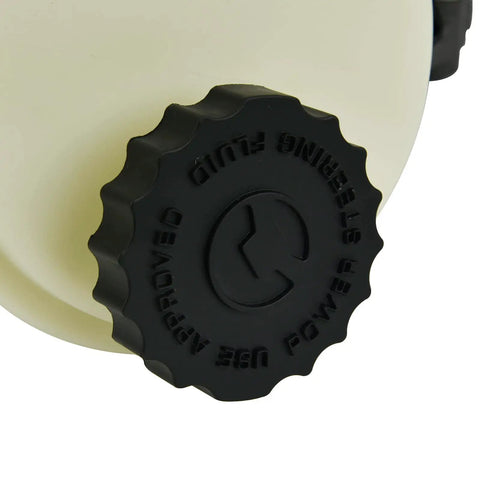 Close-up of power steering fluid reservoir cap for Premium Replacement Power Steering Pump For Ram 2500 3500 1500 4500 5500 Pickups 2003 To 2010.