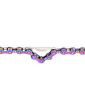 Bike Chain Breaker Tool Kit For Road And MTB Fits Single Speed And 1 To 12 Speed Chains with colorful chain link detail.