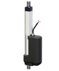12V Electric Linear Actuator With Rock Solid 304 Stainless Steel Body And Full IP67 Waterproof Seal side view showing motor and stainless rod