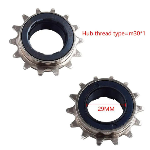 14T BMX Freewheel For Single Speed Rides Dope 30 Points Of Engagement Chrome Moly Alloy Nickel Plated Teeth 29mm Inner M30x1 Hub
