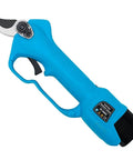 Top Notch Long Reach Cordless Pruner With Sixty Four Inch Pole And Smooth Operator Slicing Power For No Sweat Orchard Trimming And Backyard Garden Cleanup Sessions, close-up of the pruner handle.