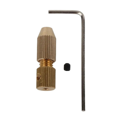 Brass Engraving Tool Collet for CNC Milling and Lathe, Precision 0.2mm to 0.7mm Drill Bit Holder, Pro Grade 25mm by 8mm Shank, High Speed Machining Chuck for Milling Machine and Drill Bits, brass collet with hex key