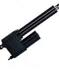 Tough As Nails Heavy Duty 6000N Linear Actuator Wields A Legit 1300Mm Stroke And 24V Drive Powers Boss Lifts Up To 600Kg Zero Sweat Extension For Garage Projects And Car Mods Top Tier Gear Built Different. Close-up of black actuator with cylindrical body and integrated motor.
