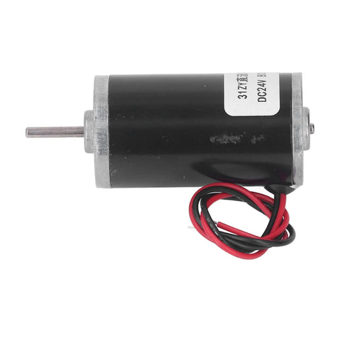 Side view of 24V Adjustable Speed Permanent Magnet DC Motor With CW CCW Rotation Low Noise Stable Output All Metal Construction