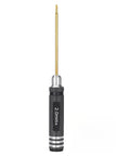 Precision 2.0Mm Phillips Screwdriver And 3.0Mm Nut Driver Set For 1 30 Scale RC Crawlers showing 2.0mm golden tip screwdriver with aluminum grip.